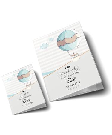 OLGS U-Book & Vaccination Pass Cover Set | Personalized 3-Part Hot Air Balloon Design | Ideal Gift for Transport & Examination Needs - Buy Online on GoSupps.com