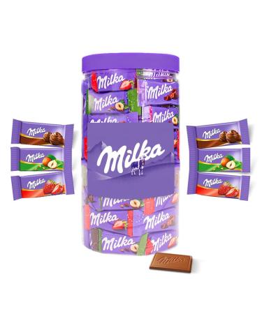 Vandeca Milka Naps mixed chocolate - milk hazelnut and strawberry - chocolate bars - chocolate gift - 700g