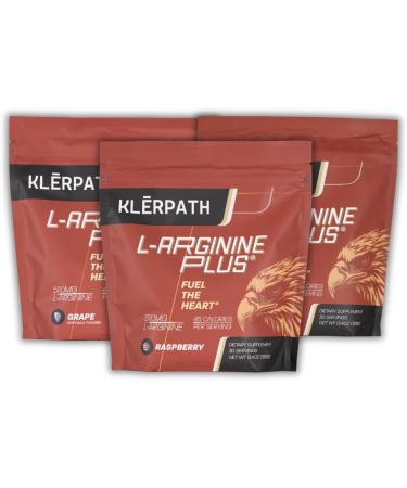 #1 L-Arginine Plus - Multi Flavor 3-Pack - Support for Blood Pressure, Cholesterol, Energy, Blood Flow, Muscle Development & More - #1 L-arginine Supplement - Get 1 Bottle of Each Flavor