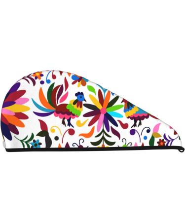 Shop Mexican Bright Style Microfiber Hair Towel - Super Absorbent Quick Dry Wrap for Long Curly & Thick Hair - Buy Online on GoSupps.com