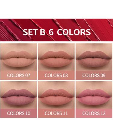 Buy 6PCS Liquid Lipstick Set | Matte Velvet Lip Gloss - Waterproof & Moisturizing Makeup Kit - Buy Online on GoSupps.com
