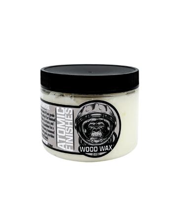 Atomic Finished Wood Wax Multipurpose Natural Wax Premium Quality Beeswax Furniture Polish and Cleaner 6 oz