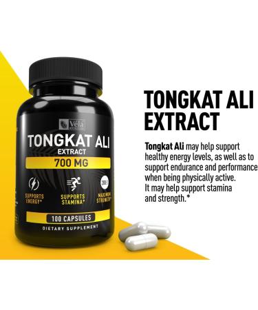 Tongkat Ali Extract Capsules 700mg | LongJack 200:1 - Mens Health Support | Non-GMO 100 Capsules - International Shipping Available - Buy Online on GoSupps.com