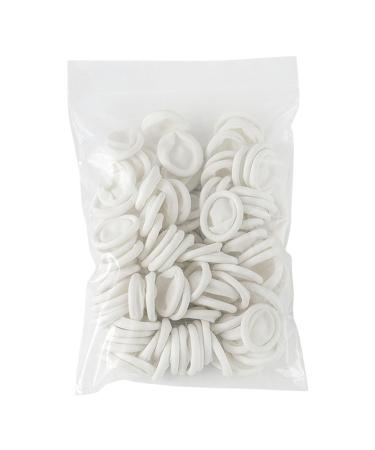 100Pcs Disposable Rubber Finger Cots Medium Reusable Environmental Fingers Condoms Latex Wear Resistant Finger Protectors for Electronic Repair Handmades Industrial Apply