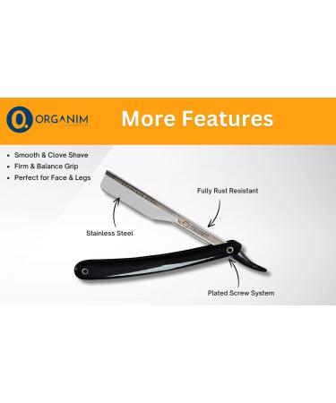 Professional Barber Shaving Razor - Folding Design Plastic Handle for Salon & Personal Use - International Shipping - Buy Online on GoSupps.com