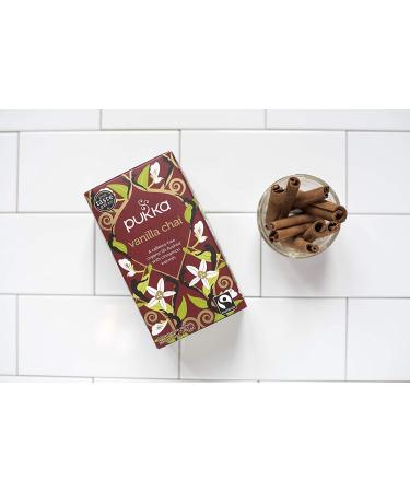 Pukka Vanilla Chai Organic Caffeine free - 60 Tea Bags - Pack of 3 - Buy Online on GoSupps.com