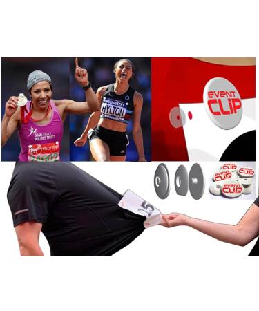 EventClip US Flag Snap-Lock BibClips Made with Recycled Plastic. Fed up with Safety Pins. for securing Running and Cycling Numbers  far Better Than Magnets and far Less Packaging. - Buy Online on GoSupps.com