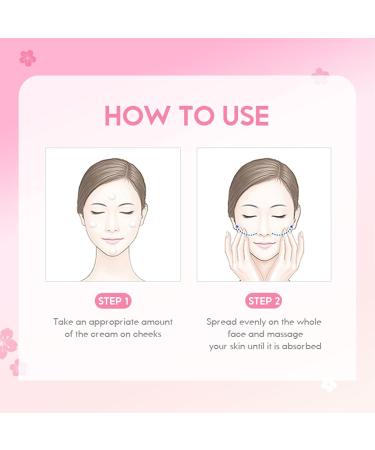 Japan SAKURA Essence Cream For Face Moisturiser Vitamin C Contained Anti Aging Face Cream For Women Nourish & Hydrating Face Cream For Mature Skin & Young Skin Sakura Moisturiser Face Women - Buy Online on GoSupps.com