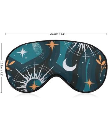 Buy Soft Sleeping Mask with Adjustable Strap - Sun Moon Clouds Stars Eye Mask for Comfortable Sleep - Buy Online on GoSupps.com