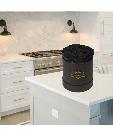 NATROSES Preserved Real Roses in Box - Long Lasting Up to 3 Years - Black Medium | Perfect Valentines Day Gift for Her - Buy Online on GoSupps.com
