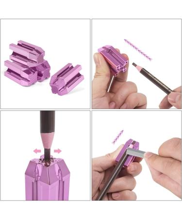 FOMIYES 2pcs Eyebrow Pencil Sharpener | Eyeliner & Lipstick Sharpener - Cosmetic Rose Powder - Durable Plastic Design - Buy Online on GoSupps.com