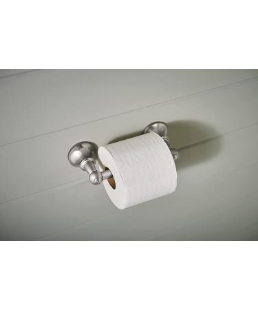 Moen DN4408BN Vale Double Post Toilet Paper Holder - Brushed Nickel Finish - Buy Online on GoSupps.com