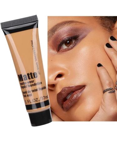 37ml Bronze Beauty Black Liquid Foundation Moisturizing Concealer Liquid Foundation Makeup Oil Control Foundation for Dark Skin - Buy Online on GoSupps.com