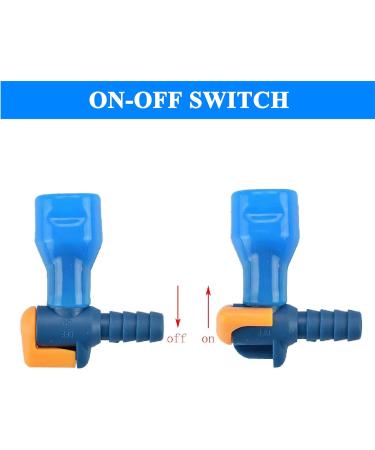 TXSN Hydration Bladder Bite Valve Replacement - Pack of 2 Nozzle Valve with ON-Off Switch - Buy Online on GoSupps.com