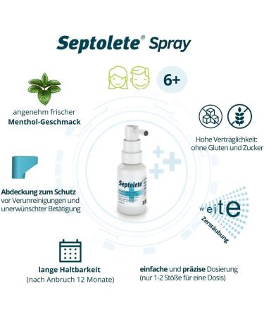 Septolet Spray - Fast Relief for Sore Throat | Buy Internationally Online - Buy Online on GoSupps.com