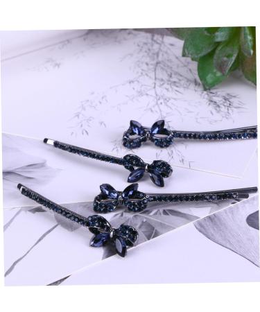 DOITOOL 4 Pairs Bridal Headpiece Hair Jewels for Women Pearl Hair Pin Hair Barrettes for Girls Bride Hair Clip Bride Headpieces for Wedding Crystal Pair Clip Miss Rhinestones - Buy Online on GoSupps.com