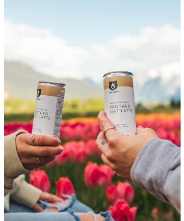 Two Bears Salted Caramel Nitro Cold Brew with Oat Milk - Vegan Caramel Latte (12-Pack 7 oz Cans) - Buy Online on GoSupps.com