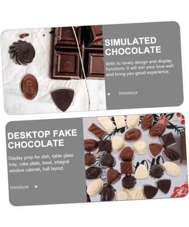 ibasenice Cutetito 12pcs Chocolate Decor Faux Dessert Shop Display Prop Pvc Doll House Little Vacation Vogueish - Buy Online on GoSupps.com