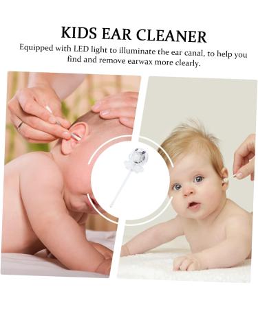Infant Octopus Spoon for Ear Wax Removal - Illuminated Plastic Light with Curette, Cartoon Design - Reusable Cleaning Tool for Adults and Kids - Buy Online on GoSupps.com