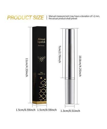 dPois Vitamin E Black Honey Lip Balm for Dry and Chapped Lips Smooth Moisturizing Care Long Lasting Hydration Nourishing Formula Non Greasy Silver One Size One Size Silver - Buy Online on GoSupps.com