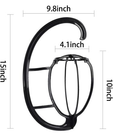 Haofay Wig Hanger Stand - 5 Pack Black Plastic DIY Collapsible Wig Dryer & Holder - Buy Online on GoSupps.com