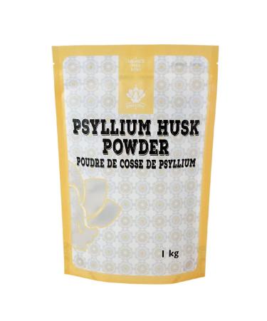 Dinavedic Unflavoured Psyllium Husk Powder - 1 Kg (2.2 lb) | Additive Free Source of Dietary Fiber Alternative for Xanthan Gum or Eggs In Baked Goods