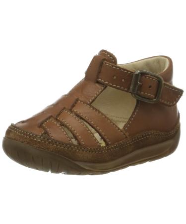 Falcotto Laguna VL-Closed-Toe Fisherman Leather Sandals 2 UK Brown Cognac 0d06