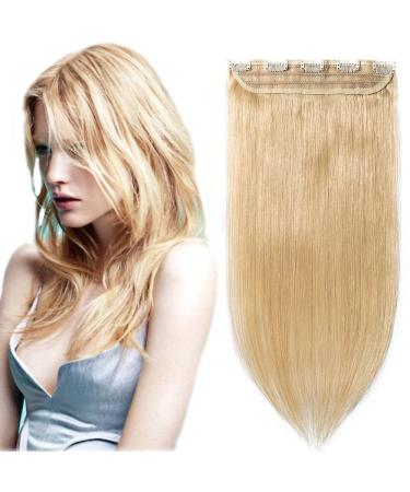SEGO clip in hair extensions real hair hair extensions a tress 5 clips hair compression hair part 100% remy human hair midblond#24 14 "(35cm) -45g - Buy Online on GoSupps.com