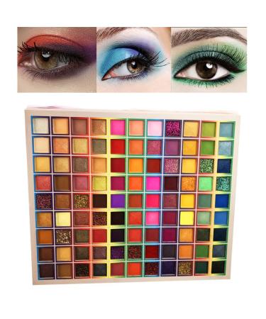 99 Colors Shimmer Eyeshadow Palette - Highly Pigmented Matte & Glitter Waterproof Makeup for Stunning Looks - Buy Online on GoSupps.com