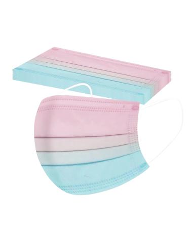 Biedongda 10 piece of grade colorful mouth protection disposable adult mask breathable 3-layer mouth and nose protection windproof dustproof bandana scarf scarf male women mouth nose cover 10 pieces a4