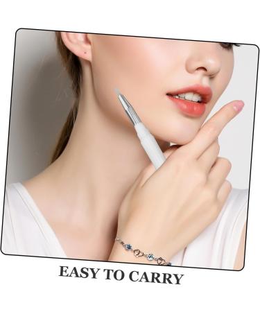 VINTORKY 4pcs Double-ended Silicone Liner Lipgloss Lip Tint Lip Glosses Lip Gloss Applicator Eyeshadow White - Buy Online on GoSupps.com
