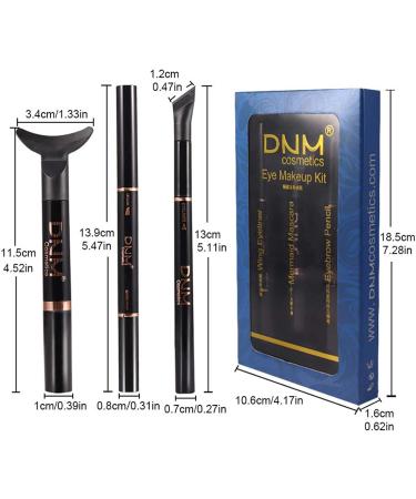 Eyeliner and Mascara Set - Eyeliner Eyebrow Pencil Eye Makeup Set | Eyeliner and Mascara Set Create Natural-Looking Professional Eye-Makeup Highly Pigmented Instantly Lengthen Eyelashes 02# - Buy Online on GoSupps.com