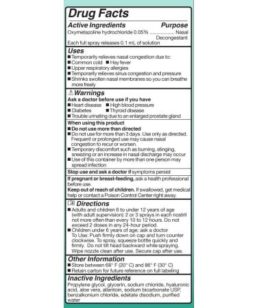 NeilMed SinuFrin Plus Decongestant 12 Hour Nasal Congestion Moisturizing Gel with Sodium Hyaluronate & Aloe Vera - 30mL Bonus Pack - Buy Online on GoSupps.com