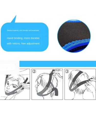 Adjustable Anti Snoring Chin Strap - Effective Snore Reduction Solution for Men, Women & Children - Buy Online on GoSupps.com