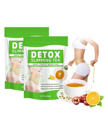 Sachets De Th D tox De 28 Jours Tisane Minceur Naturelle For La D toxification Et Le Bien- tre Du Corps(2PC)
