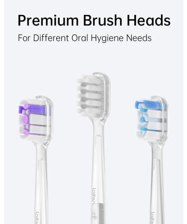 Buy Laifen Toothbrush Heads - 6 Count Replacement for Laifen Wave Electric Toothbrush | Super-Clean & Transparent | International Shipping Available - Buy Online on GoSupps.com