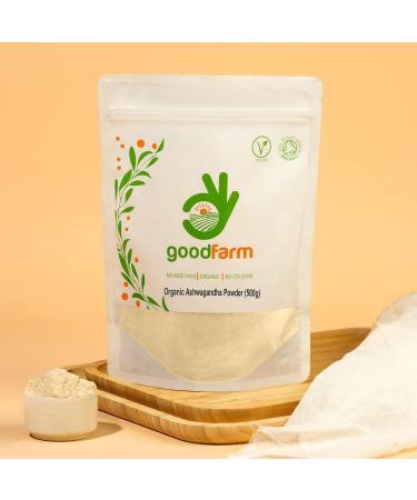 Organic Ashwagandha Powder 500g - Premium Quality Certified Organic Superfood for Stress Relief | Vegan Ayurvedic Adaptogen - 1 kg - Buy Online on GoSupps.com