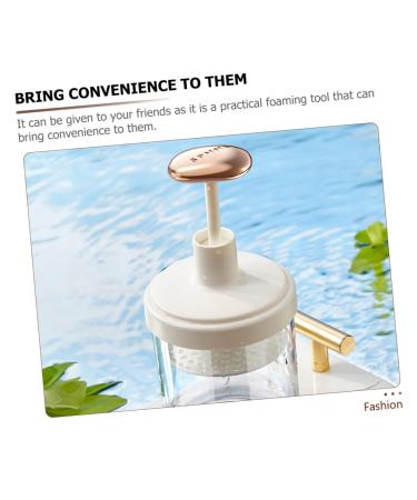 Baluue Facial Foaming Bottle Compact Easy-clean Foaming Maker for Facial Wash Shampoo Shower Gel More Produces Rich Bubbles for Convenient Bathing Grey 1 - Buy Online on GoSupps.com