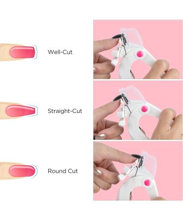UNbit Nail Clipper Professional Nail Art Clipper Nail Edge Trimmer Art U Shape False Tips Edge Cutters Manicure Stainless Steel Nail Art Tools - Buy Online on GoSupps.com