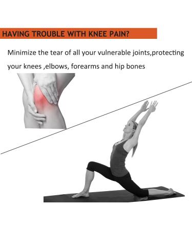 Sunflower Home 2 Pack Extra Thick Yoga Knee Pad Cushion for Knees, Elbows, Wrist, Hands & Head - Black - Buy Online on GoSupps.com
