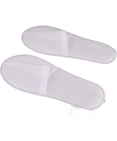 Buy Oukens Disposable White Slippers - 50 Pairs of Unisex Slip-Resistant House Shoes for Travel & Home Use - Medium Size 3mm Non-Woven Fabric - Buy Online on GoSupps.com
