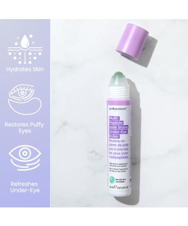 masque BAR Hydrating Under Eye Serum with 360 Jade Roller | Multi-Peptides & Hyaluronic Acid for Puffiness & Dark Circles - Instant Wrinkle Remover - Korean Skincare 20ml - Buy Online on GoSupps.com