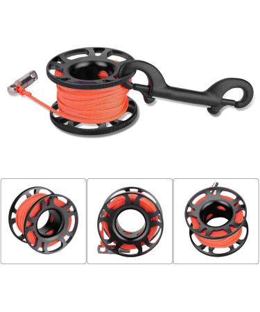 Vbestlife Scuba Diving Finger Spool - Aviation Aluminum Finger Reel Clip - 15M/30M Line - Black - Buy Online on GoSupps.com