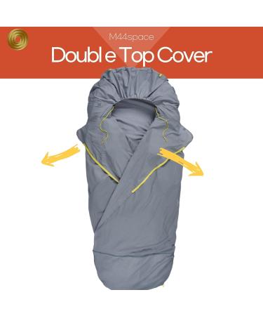 Double Top Cover Cotton Sleeping Bag Liner for Travel & Camping | Bottom Zipper, Wide Head Cover | Fine Seam Stitching | Adult Sleep Sack - Buy Online on GoSupps.com