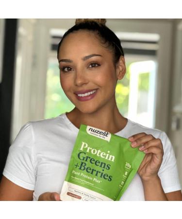 Nuzest Protein Greens + Berries Superfood Powder - Plant Protein Blend 300g - Cocoa Flavor - International Shipping Available - Buy Online on GoSupps.com