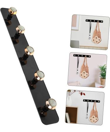 Alipis Keychain Coat Rack Modern Towel Hooks Towel Hook Rack Key Hook Sticky Hook Coat Hanger Multipurpose 35X4.5X3CM Black - Buy Online on GoSupps.com