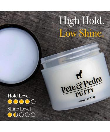 Pete & Pedro PUTTY - Strong Hold Hair Putty for Men | Matte Finish | Shark Tank Approved | 4 oz - Buy Online on GoSupps.com