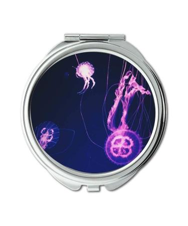 Mirror Compact Mirror abstract art biology pocket mirror portable mirror