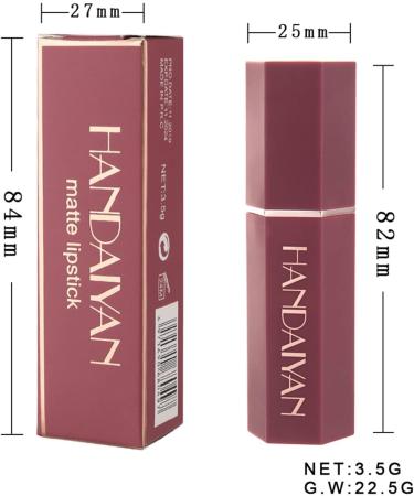 Nude Matte Lipstick - Long Lasting, Waterproof, Non-Stick Cup Lip Gloss for Women | Professional Cosmetics Gift - Buy Online on GoSupps.com