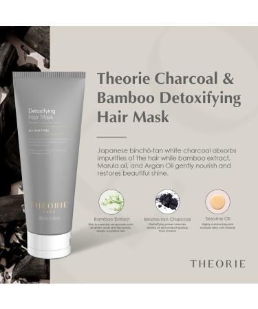 Theorie Charcoal Bamboo Hair Mask - Deep Conditioning Treatment - 6.8 Fl. Oz - For All Hair Types - Buy Online on GoSupps.com
